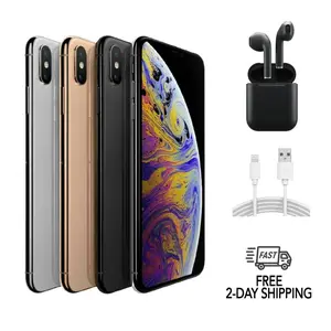 Refurbished Apple iPhone XS (Unlocked) A1920 Acceptable Condition with Wireless Earbuds & 1 Year Warranty