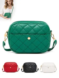 1pc Quilted Mini Crossbody Bag for Women, Lightweight Chic Shoulder Bag, Large Capacity Versatile Everyday Bag for Shopping & Commuting, Perfect Gift for Mother's Day and All Occasions