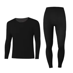 Men’s Thermal Underwear Set – Long Johns Base Layer (Top & Bottom) Winter-Ready, 4-Way Stretch, Moisture-Wicking Breathable Polyester Spandex