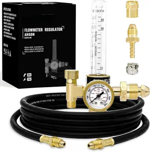 Argon Regulator Flowmeter Gas Gauge for Mig Tig  with Gas ing Hose