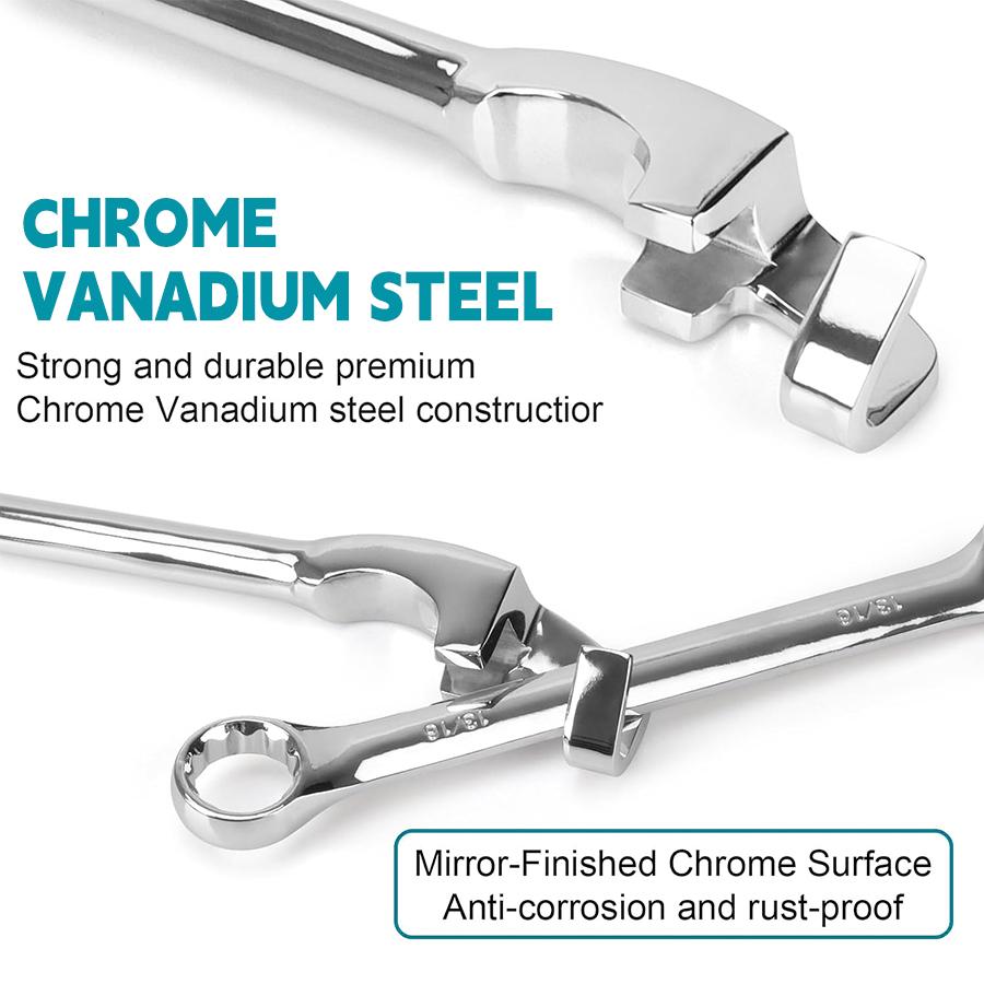 15 Inch Heavy Duty Cheater Bar, Chrome Vanadium Steel Wrench Extension Bar, Extra Long Leverage Tool with Ergonomic Handle for Maximum Torque, Versatile Wrench Extender Ideal for Automotive Repair & General Mechanical Maintenance Tasks