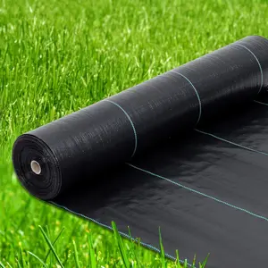 6.5ft x 300ft Premium Weed Barrier Landscape Fabric, 3oz Heavy Duty, Weed Control Fabric, High Permeability, Good for Flower Bed, Driveway Fabric and Ground Cover