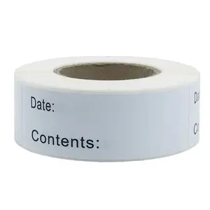 125pcs/roll Food Storage Label, Labels for Kitchen, Dissolvable Food Label Sticker for Freezer, Jar and Jam