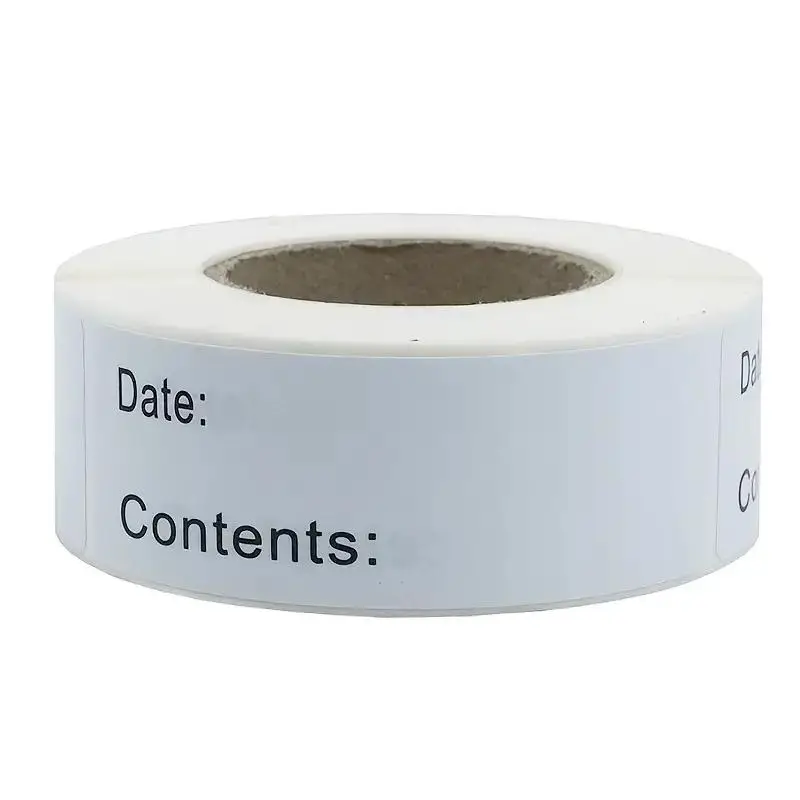 125pcs/roll Food Storage Label, Dissolvable Food Label Sticker for Freezer, Jar and Jam