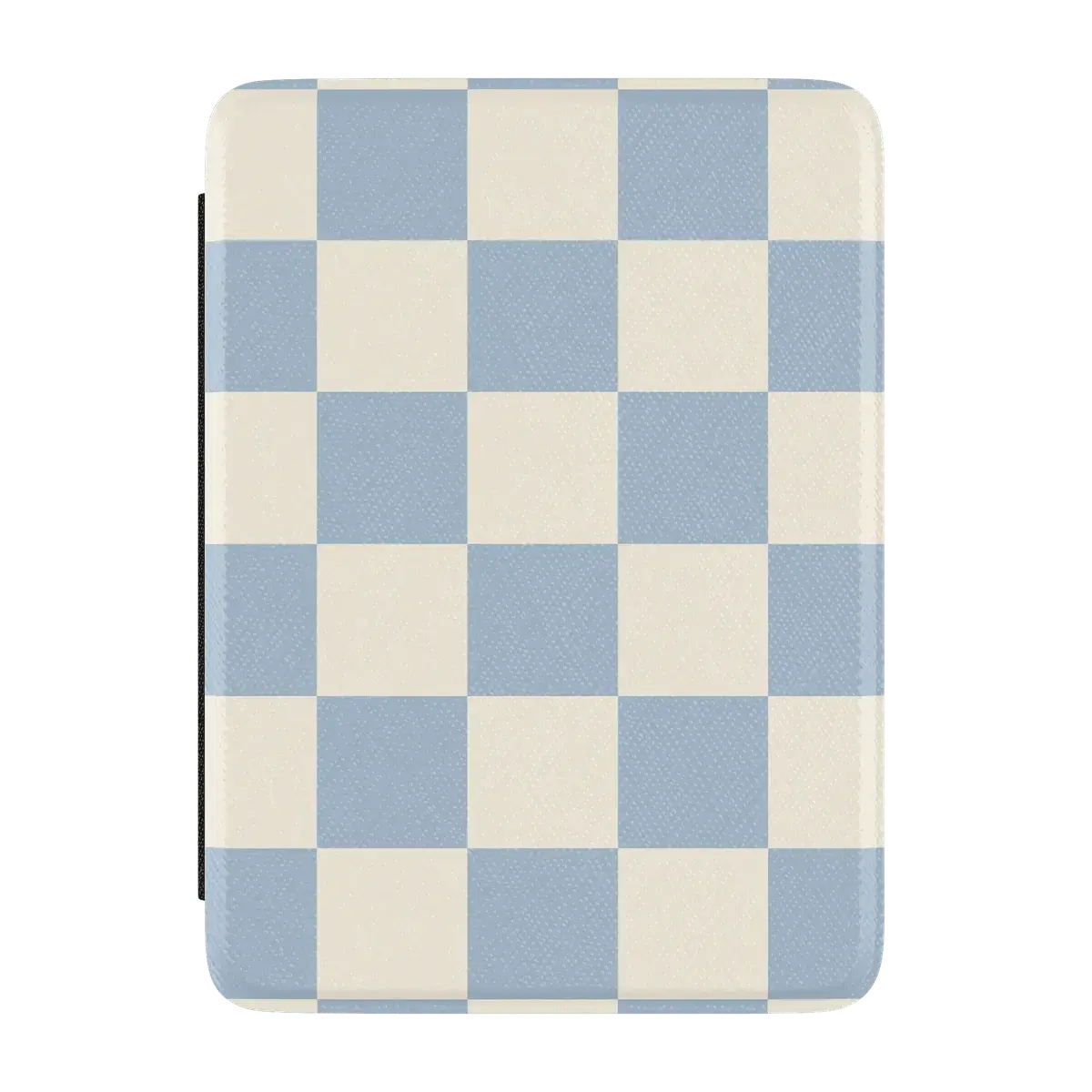Casely Kindle E-Reader Protect Cover - Light Blue Checkerboard, Auto Wake, Folio Fold, Magnetic Snap Fit Design