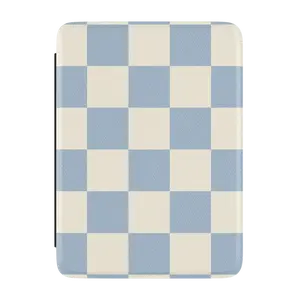 Casely Kindle Case | Fit Check | Light Blue Checkerboard