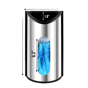 Grocery Plastic Bag Holder and Dispenser for Plastic Bags - Easy Wall Mount Bag Saver - Stainless Steel