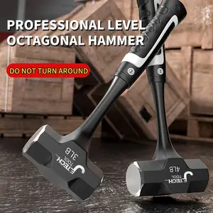 2/3/4 pound heavy-duty octagonal hammer with anti-slip handle - Professional construction tool, suitable for stone, masonry, and demolition work - Made of metal, suitable for construction and home repairs (for both professional and DIY use) - Heavy-duty