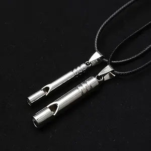 Titanium Alloy Emergency Whistles Set, Loud Durable Outdoor Hiking Camping Survival Gear, Outdoor Survival Kit, 2 Pieces, Model Xinghao
