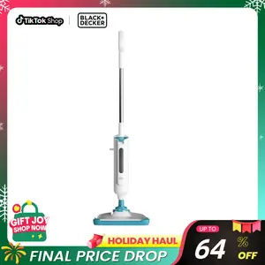 Black + Decker SteamSeries Steam Cleaner - Versatile Cleaning for Home Use with Sleek Black Design and Steam Technology
