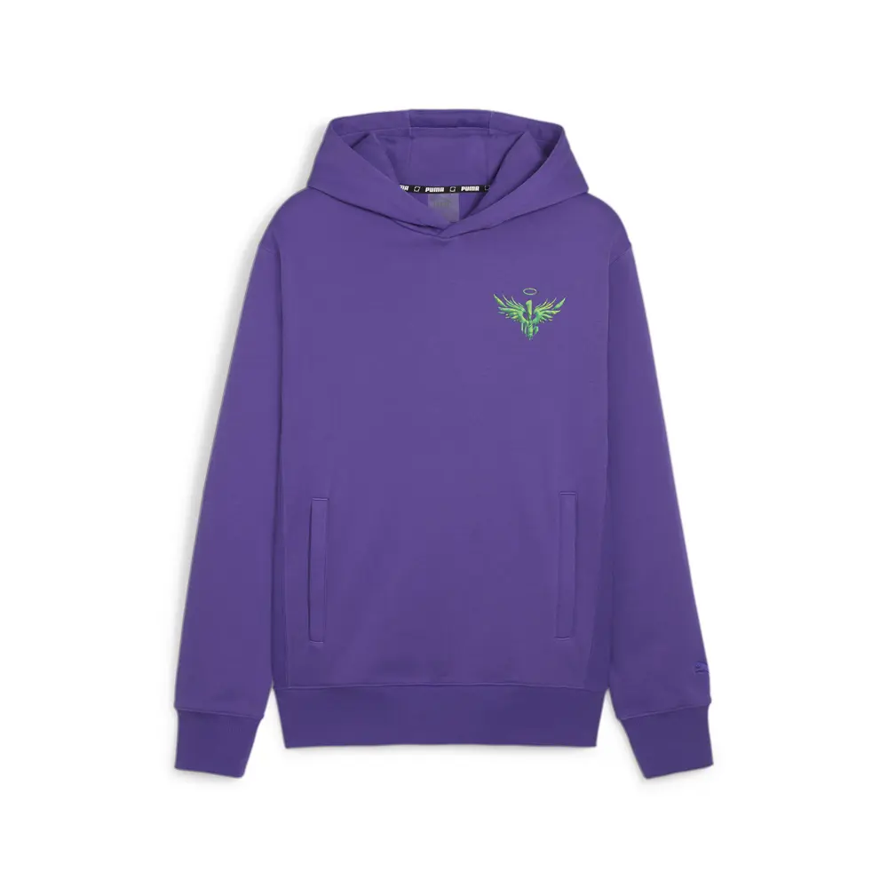 PUMA Mens Melo X Toxic Hoodie Athletic Outerwear Casual Hoodie - Purple