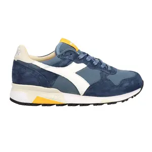 diadora Mens Trident 90 Canvas Stone Wash Lace Up Sneakers Shoes Casual - Blue