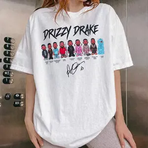 Drizzy Rap Collage Shirt, Hip Hop Music Graphic Tee, Certified Lover Boy Inspired Vintage Rap Fan T-Shirt