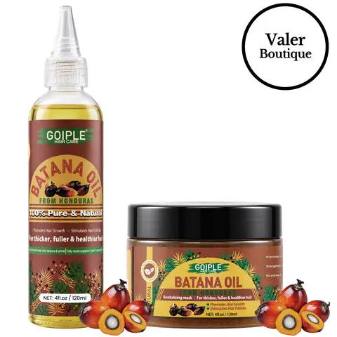Natural Batana Oil for Hair Growth - Pure Organic Hair Oil for Strengthening and Thickening, Raw Batana Oil for Healthy Hair (2 Pack)