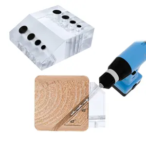 45 90   Railing Angle Drill Guide Jig Visible Drilling Template 4 Sizes for Horizontal and Angled Hole for   Lag Screw  Railing Kit Tool CT10