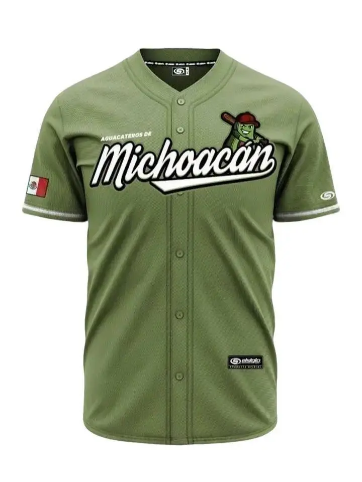 Michoacán Jersey 2.0 (OLIVE) - Unisex Jersey with Striking "MEXICO" Print, Machine Washable, Breathable Design, Suitable for Men & Women
