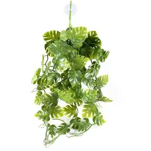 Pangea Hanging Habitat Plant for Reptiles - Green