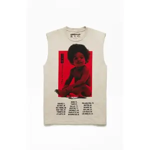 PacSun Men's Biggie Smalls Muscle Tank Top - Multicolor