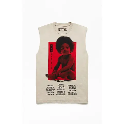 PacSun Men's Biggie Smalls Muscle Tank Top - Multicolor
