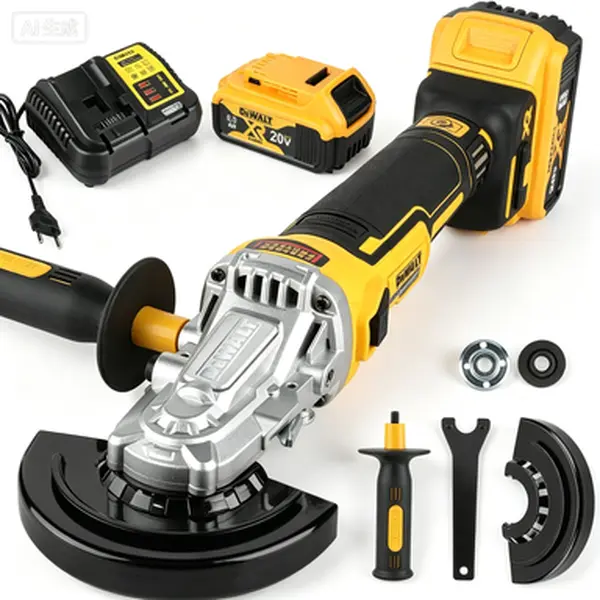 DEWALT DCG405FN 20V Max XR 125mm Angle Grinder (Bare Tool), Designed For On-Site Work, Offers Compact Ergonomic Design, Low Vibration, And Comes With Essential Accessories For Immediate Use