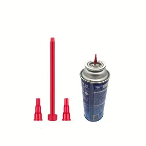 RV Parts Butane Gas Tank Filling Connector Kit, Plastic Adapter, Convert Box Tank to Rechargeable, Reusable Butane Head