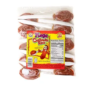 MEGA CUCHARITA RICA - Tamarind Flavored Candy Sponn / 10 pieces  Bag /