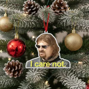 LOTR I care not Ornament, Christmas Ornament, Hanging car acrylic, Xmas gift for LOTR fans