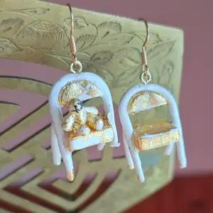 "Break my foot off" Chair earrings