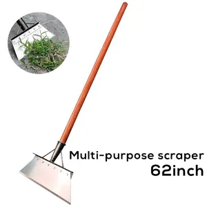 Vaseeka 62" Multi-Functional Garden Flat Shovel, All-Season Ergonomic Garden Shovel, Heavy-Duty Gardening Shovel—perfect for clearing weeds from gardens, paths, and lawn edges