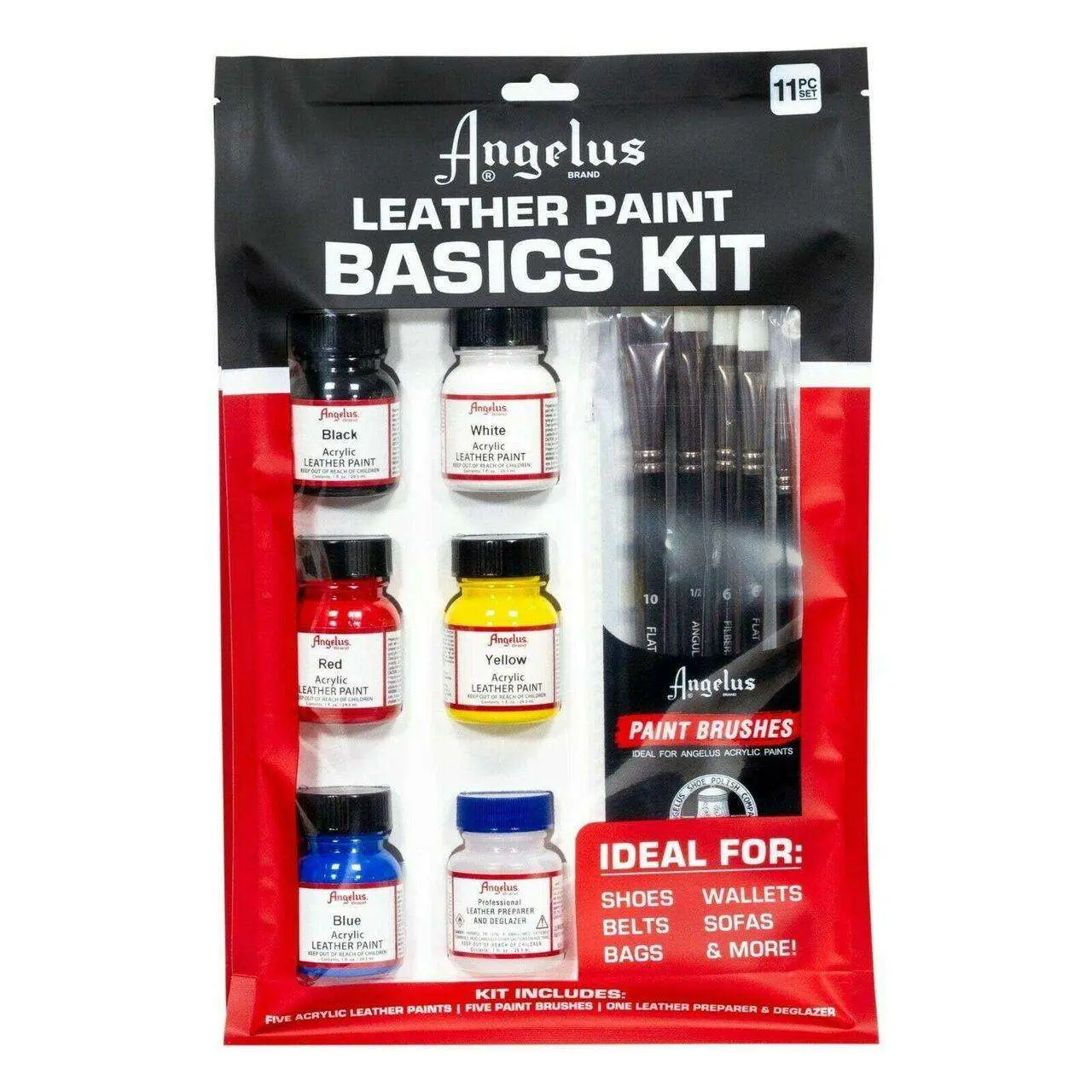 Angelus Acrylic Leather Paint Basics Kit Angelus Acrylic Leather Paint Basics Kit