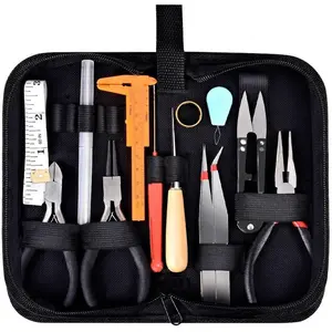 19 count  Making Tools Kit with Zipper Storage Case for Crafting and Repair
