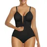 SHAPERX Shapewear for Women Tummy Control Bodysuits Zip-Up Comfort Shapewear Breathable Suitable for Everyday Wear Womenswear Elastic