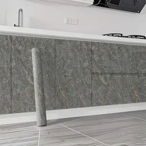 Peeled and Glued Marble Pattern Wallpaper, 1 Roll Oil-proof PVC Self-adhesive Paper for Kitchen Linings, Countertops, Bathroom Walls and Furniture Renovations-convenient for Home Decor, Suitable for DIY Enthusiasts and Home Decorators