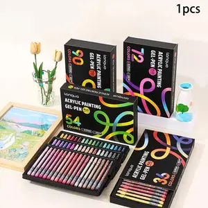 Languo Capacity Acrylic Gel Pen Set, 36/54/72/90 Colors, Ideal for Kids Drawing, Student DIY, Creative Crafts, Mixed Art Markers