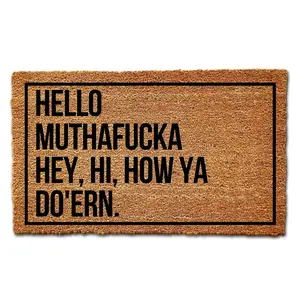 Hello Mutha Doormat, Funny Welcome Mat, Decorative Mat, Rude Doormat, Non Slip Outdoor Doormat
