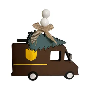 US Mail Delivery Driver Thank You 3D Christmas Ornaments, Festive Tree and Bow Design, Home & Festive Party Decorations