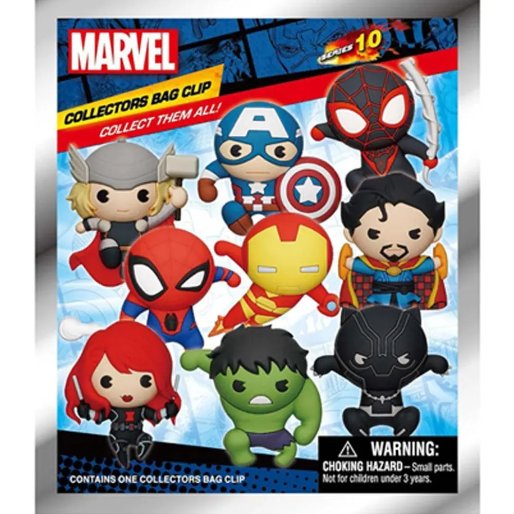 1PC Marvel Spiderman Captain America Blind Bag Keychain Figure, Cute Cartoon Backpack Charm for Anime Collectibles & Gifts