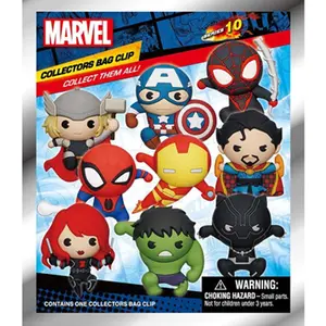 1PC Marvel Spiderman Captain America Blind Bag Keychain Figure, Cute Cartoon Backpack Charm for Anime Collectibles & Gifts