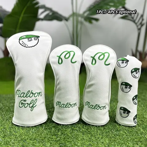 Classic Fisherman Series 1PC/4PCS Golf Club Cover Set, Premium Material with Enhanced Protective Design For Hybrid Driver Fairway Wood Covers Golf Club | Ideal Gift for Golf Enthusiasts & Outdoor Sports Lovers