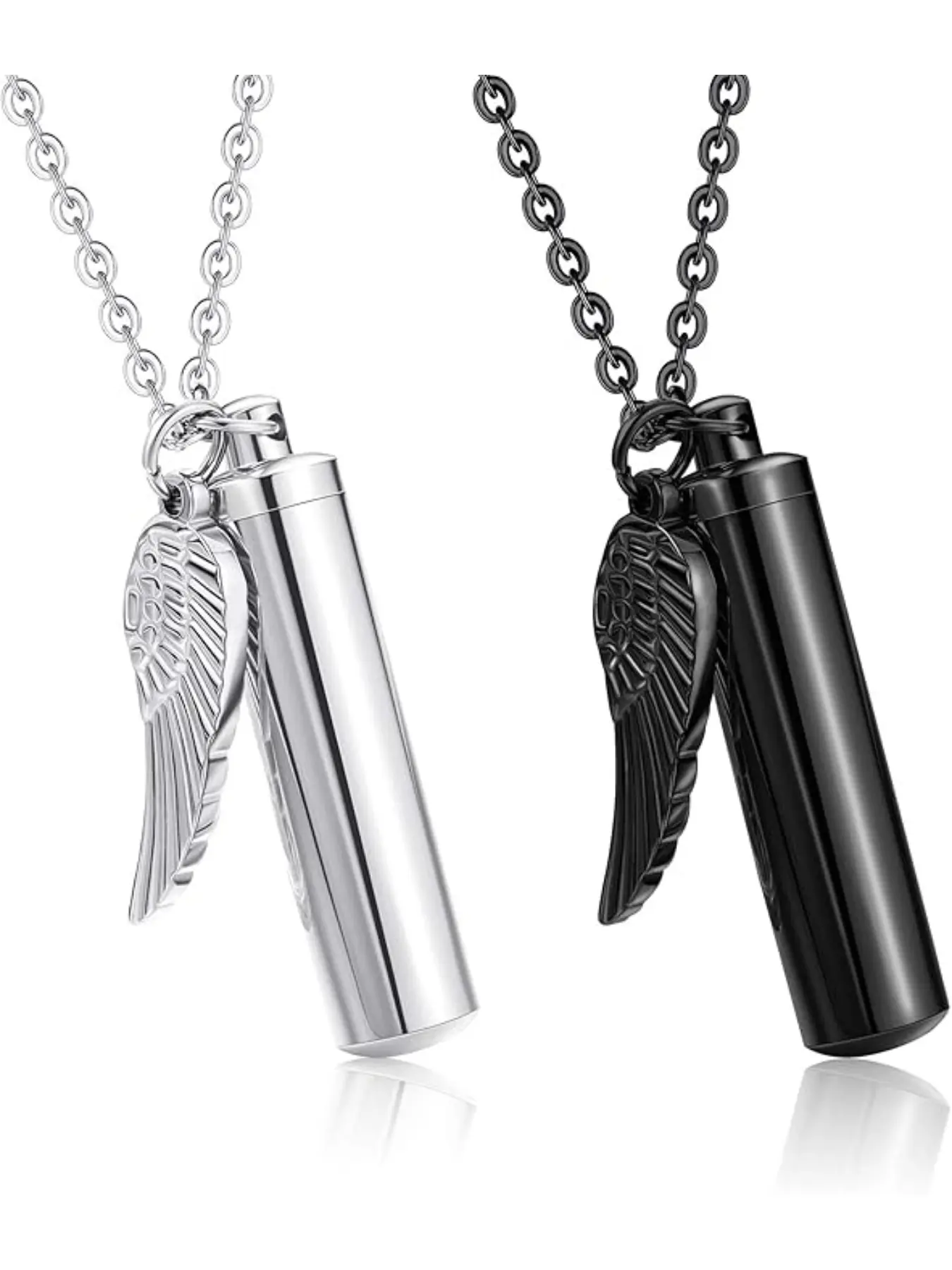 2 Pieces Stainless Steel Urn Ash Accessory Necklace Paw Print Pendant Set Pet Urn Ash Necklace Jewellery Memorial Jewellery Keepsake Jewellery Exquisite Jewelry Gift for Pet/Dog/Cat Ash
