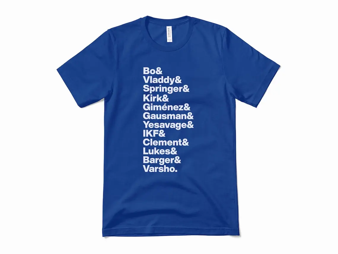 Blue Jays Player T-Shirt – Toronto Baseball Modernist Graphic Tee for Fans