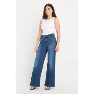 SOFT TECH GOOD PETITE PALAZZO JEANS | INDIGO511