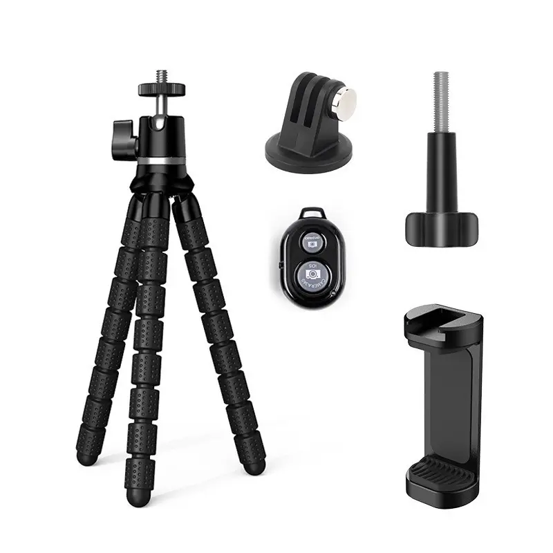 Octopus Flexible Phone Tripod Stand – Adjustable Non-Slip Mini Tripod for Smartphone, Camera & Vlogging