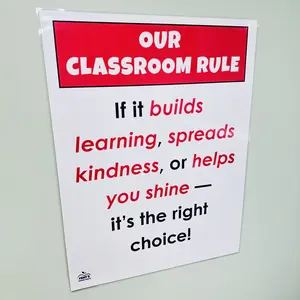 Our Classroom Rule Anchor Chart | Laminated Classroom Rules Poster | Elementary Classroom Decor | 1st Grade Poster