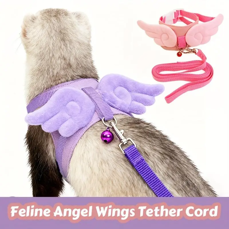 Ferret Angel Vest-Style Chest Harness for Pet Ferrets, Foxes, Meerkats - Small Animal Harnesses for Outdoor Walking (Note: Color Differences May Occur Due to Angle Photography)