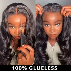 Mscoco Hair Airy Cap Glueless Body Wave Wig Pre Bleached Knots Wear And Go Lace Wig Pre-Cut Breathable 6×5 Plus HD Lace Wig