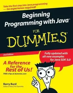 USED-Beginning Programming with Java For Dummies by Barry A. Burd (Paperback)