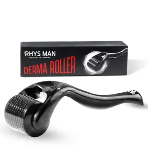 Rhys Man Beard Care Roller for Men – Titanium Grooming Tool & Scalp Care Kit, Supports Fuller-Looking Beard, Comfortable Grip Handle, Ideal for Daily Routine