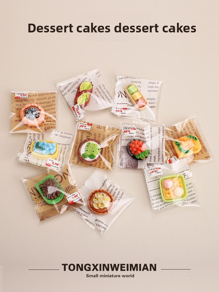 Mini Cake Dessert Pastry Bread Food Model Individually Wrapped Mini Simulation Kids Fake Model Decoration Food Decoration Kids Cosplay Party Decoration