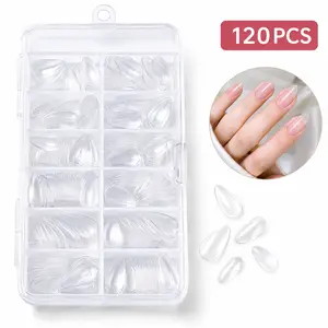 120PCS Short Coffin Matte Press-On Nails, No-File Full Cover False Nail Tips for Easy DIY Manicure & Nail Art